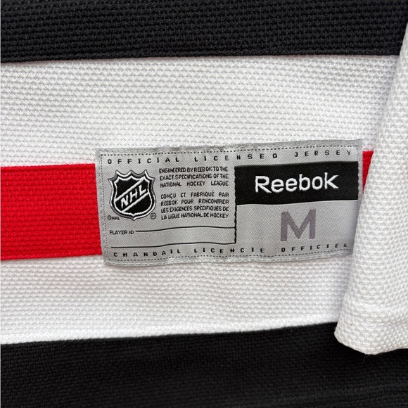 Reebok White and Black Hockey Jersey - Picture 5 of 10